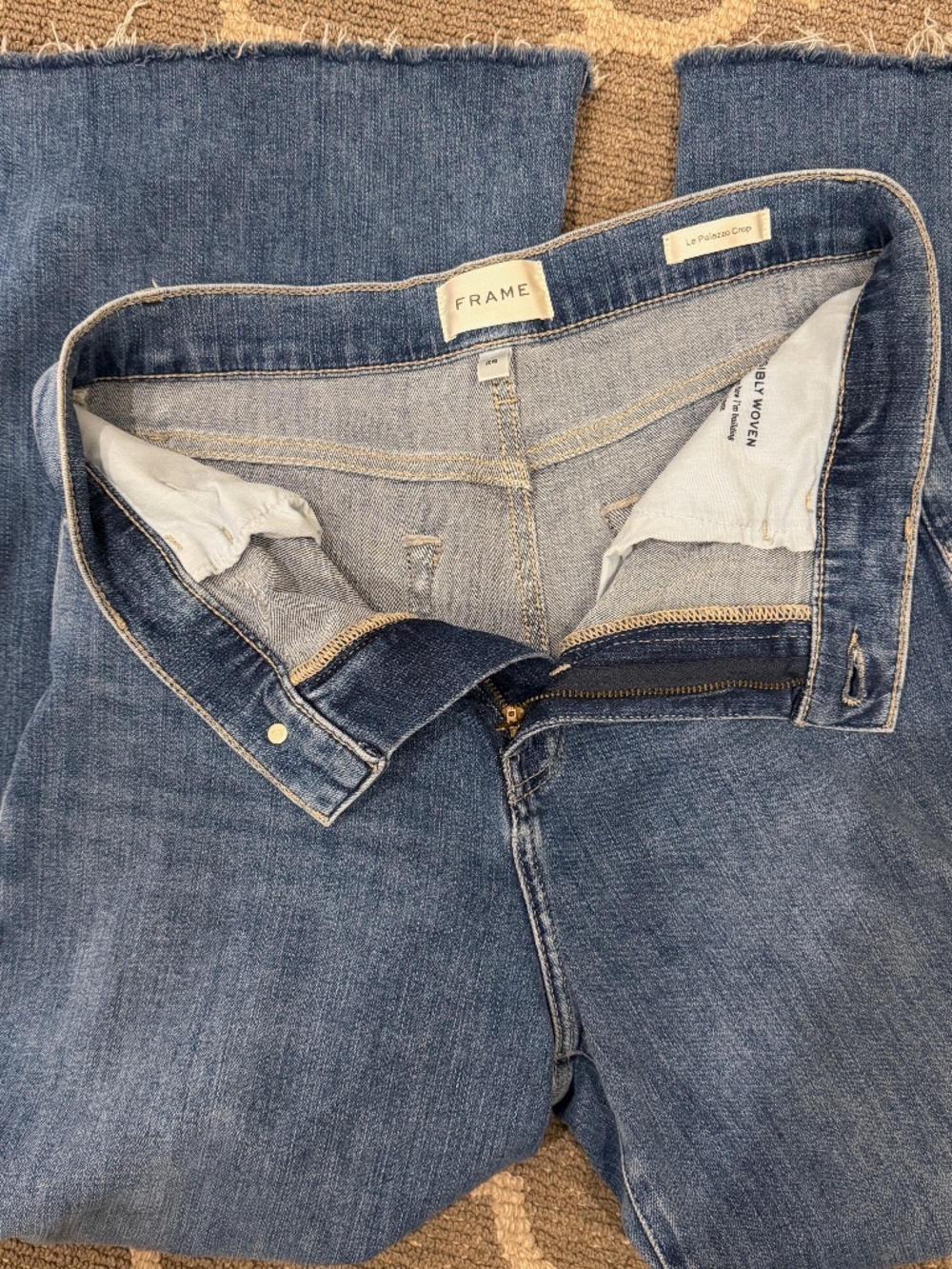Frame Le Palazzo Crop Denim